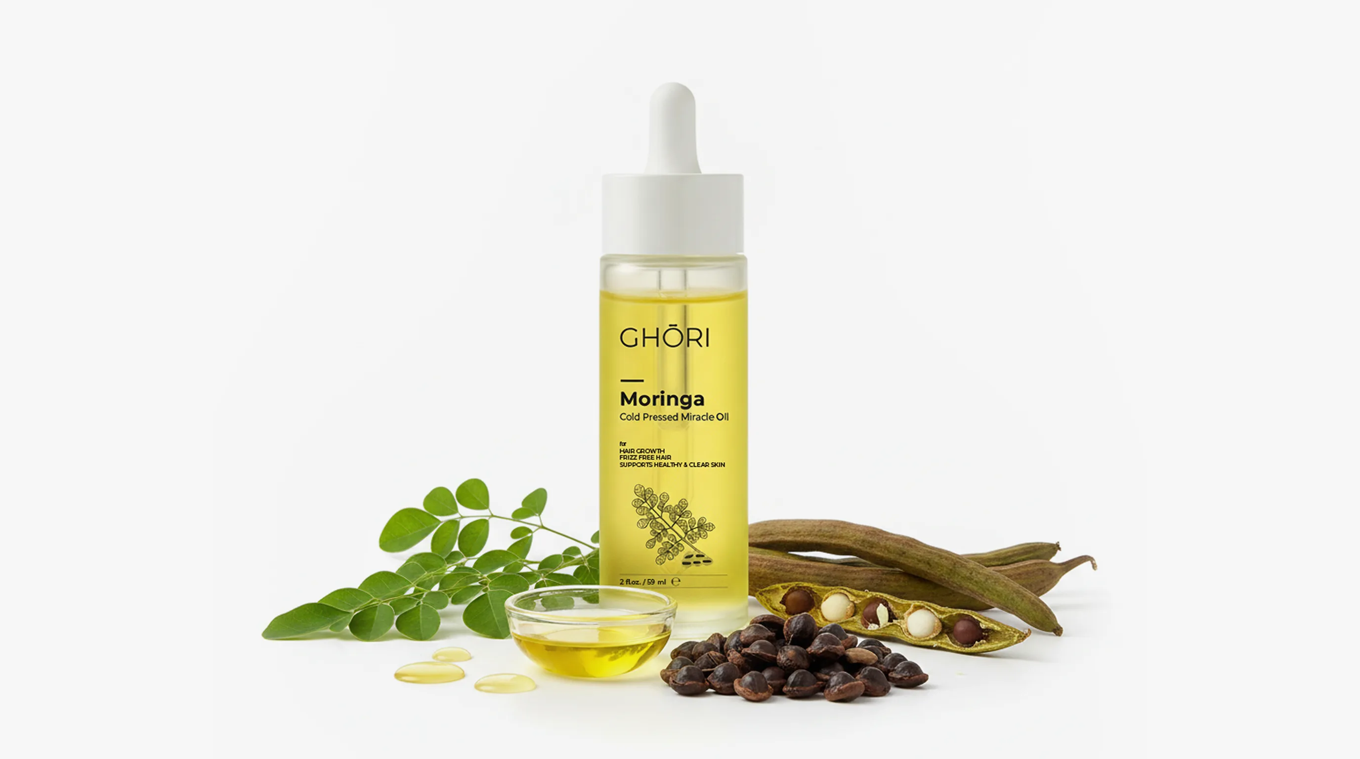 GHORI Moringa Frizz Control Miracle Oil 60 Ml — The Ritual